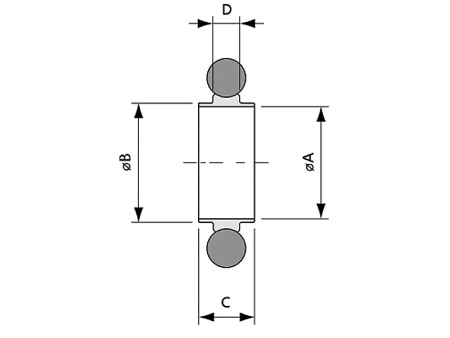 Уплотнение с центрирующим кольцом KF16 (нитрил, алюминий)